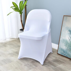 Hotel Restaurant Milk Silk Elastic Folding Chair Chair Cover Office Meeting Wedding Banquet Chair Cover All-inclusive Wholesale