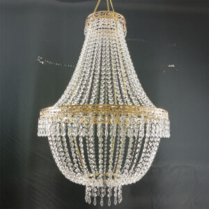 Light Luxury Crystal Beaded Curtain Chandelier European Style Wedding Wedding Romantic Atmosphere Decoration Props Lighting